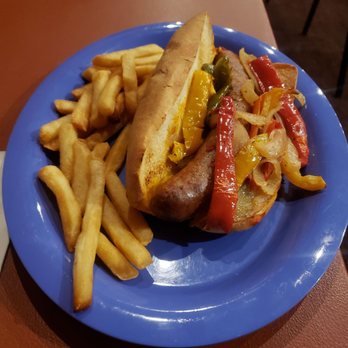 Birchmere - polish sausage with peppers and onions - Music Venues Near Me - Alexandria, Virginia