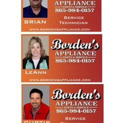 Borden's Appliance Parts And Service