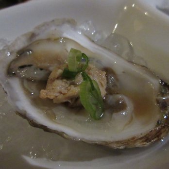 Hopstix - Oyster topped with monkfish liver. Part of the Three-Way Oyster dish. $15. - Breweries Near Me - Chamblee, Georgia Hopstix - Oyster topped with monkfish liver. Part of the Three-Way Oyster dish. $15. - Breweries Near Me - Chamblee, Georgia