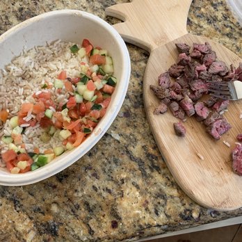 PINCHO - Here is the uncooked meat from a $40 meal of 2 bowls. After asking for the meat to be well done... - Burgers Near Me - Hialeah, Florida PINCHO - Here is the uncooked meat from a $40 meal of 2 bowls. After asking for the meat to be well done... - Burgers Near Me - Hialeah, Florida