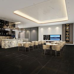 The Tile Shoppe - 6mm 63x126 St. Laurent Black Porcelain Matte Slab Final Sale (SKU: CNS63126948-FS)