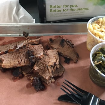Fuel BBQ - 6oz brisket with smoked Mac n cheese and collard greens - Barbeque Near Me - Sanford, Florida Fuel BBQ - 6oz brisket with smoked Mac n cheese and collard greens - Barbeque Near Me - Sanford, Florida