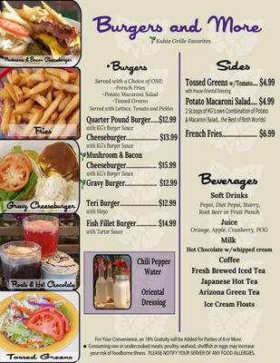 Menu photo 5 Kuhio Grille Hilo, HI