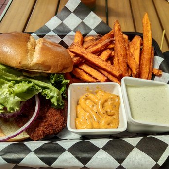 Wallaby's Bar & Grille - Pork tenderloin sandwich with sweet potato fries - Sports Bars Near Me - Ames, Iowa