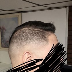 South Weymouth Barber Shop - Mid fade turned high fade.