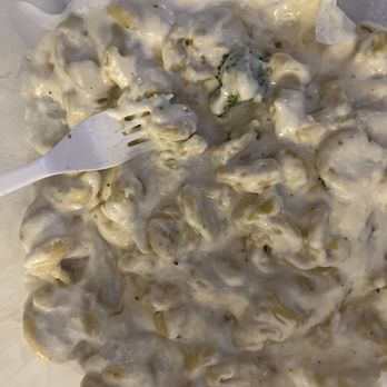 Hangar 58 - Supposedly chicken Alfredo.  Just noodles drown in tasteless white paste. - American Near Me - Indianapolis, Indiana