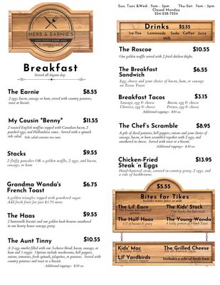 Menu photo 7 Herb & Earnie's Copperas Cove, TX
