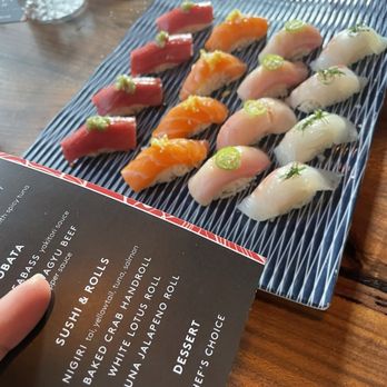 Sushi Roku - Nigiri - tai, yellowtail, tuna, salmon - Sushi Bars Near Me - Austin, Texas Sushi Roku - Nigiri - tai, yellowtail, tuna, salmon - Sushi Bars Near Me - Austin, Texas