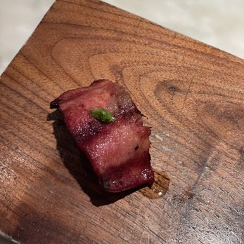 Uchi Houston - Cow tongue nigiri...tasted so rich - Sushi Bars Near Me - Houston, Texas
