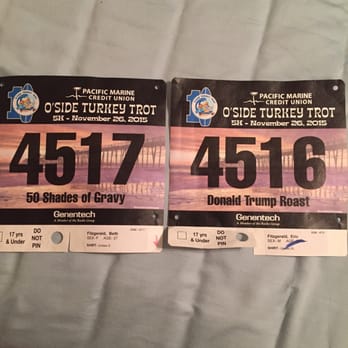 O'Side Turkey Trot - Love the personalized bib option but wish it ran a few days longer - Races & Competitions Near Me - Oceanside, California