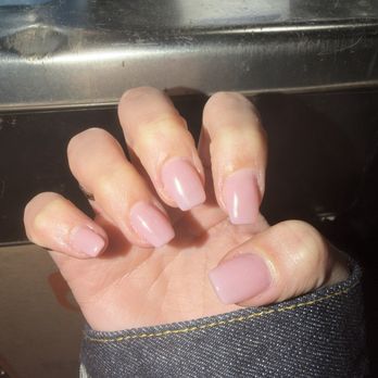 Elaine Nail Spa - Gelx - French Pink, coffin shape, tips - Nail Salons Near Me - Astoria, New York Elaine Nail Spa - Gelx - French Pink, coffin shape, tips - Nail Salons Near Me - Astoria, New York