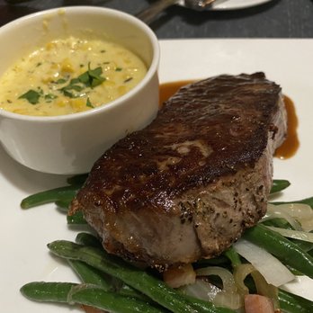 Letterpress - Steak special. New York strip. Cooked perfect but needed a little salt. Cream corn was delicious. Green beans with onions really good. - New American Near Me - Lake Buena Vista, Florida Letterpress - Steak special. New York strip. Cooked perfect but needed a little salt. Cream corn was delicious. Green beans with onions really good. - New American Near Me - Lake Buena Vista, Florida