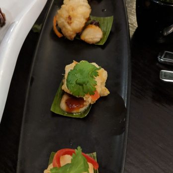 Umami - Tempura lychee filled with beef - Asian Fusion Near Me - London, XGL Umami - Tempura lychee filled with beef - Asian Fusion Near Me - London, XGL
