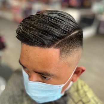 Tangi Studio - comb over with a nice bald fade - Hair Stylists Near Me - San Leandro, California