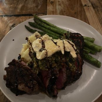 Elliot's Table - Steak with chimichurri - New American Near Me - Houston, Texas