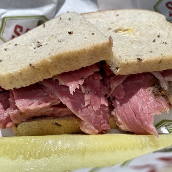 Sadie’s Delicatessen - a corned beef sandwich with a pickle - Delis Near Me - San Francisco, California Sadie’s Delicatessen - a corned beef sandwich with a pickle - Delis Near Me - San Francisco, California