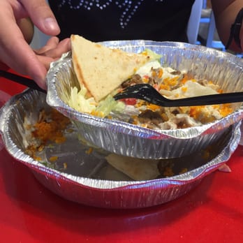 The Halal Guys - Size comparison between small and regular l - Halal Near Me - Costa Mesa, California