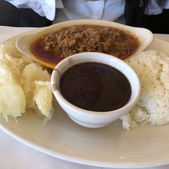 La Nina Restaurant - Picadilla with yucca, black beans, and white rice. - Cuban Near Me - Marathon, Florida La Nina Restaurant - Picadilla with yucca, black beans, and white rice. - Cuban Near Me - Marathon, Florida