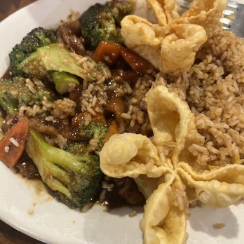 Asia Chinese Restaurant - a plate of food with rice, broccoli, and other vegetables - Chinese Near Me - Austin, Texas Asia Chinese Restaurant - a plate of food with rice, broccoli, and other vegetables - Chinese Near Me - Austin, Texas