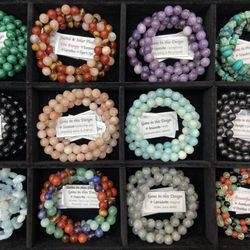 Wild Gemstones - Over 150 types of gemstone bracelets in 4 sizes.