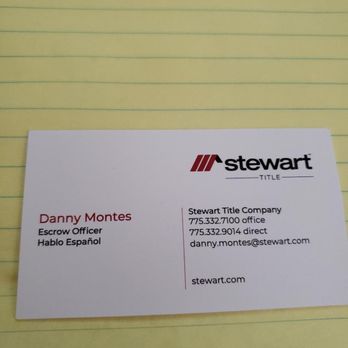Stewart Title - Reno - Our Escrow Officer - Insurance Near Me - Reno, Nevada Stewart Title - Reno - Our Escrow Officer - Insurance Near Me - Reno, Nevada