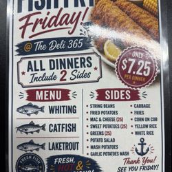 Friday Special Menu