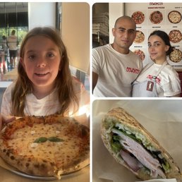 My daughter loving their pizza and I loved the sandwich! My daughter loving their pizza and I loved the sandwich!