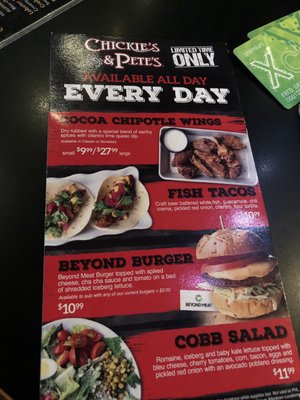 Menu photo 2 Chickie's & Pete's Bensalem, PA Menu photo 2 Chickie's & Pete's Bensalem, PA