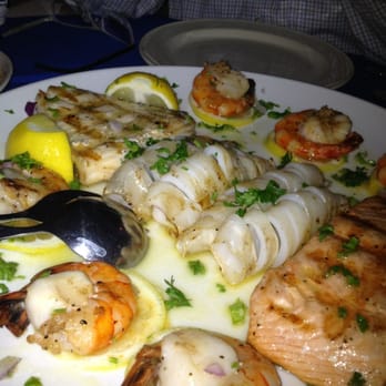 Santorini Greek Taverna - Seafood platter....what a feast! - Greek Near Me - Calgary, Alberta