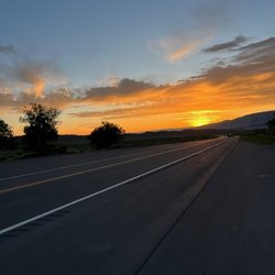 Highway Bar & Grill - Sunset over Dinosaur Colorado