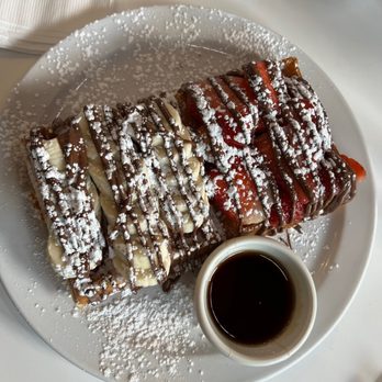 More Than Waffles - Nutella Belgian Waffle with Strawberries & Bananas - Breakfast & Brunch Near Me - Encino, California