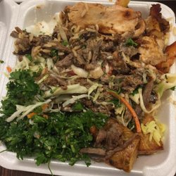 Villa Madina - Chicken and Beef Shawarma Plate