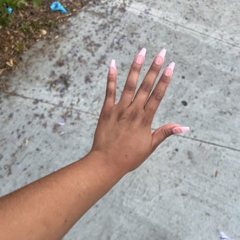 Pinks Nail Spa - Medium coffin nails - Nail Salons Near Me - Los Angeles, California Pinks Nail Spa - Medium coffin nails - Nail Salons Near Me - Los Angeles, California