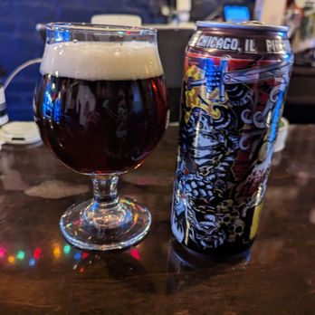 Beer Run - a beer and a can on a bar - Beer Bar Near Me - New York, New York