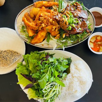 Pho Kim Long - Bu cha ca thit nuong with all the fixins ($36) - Vietnamese Near Me - San Jose, California Pho Kim Long - Bu cha ca thit nuong with all the fixins ($36) - Vietnamese Near Me - San Jose, California