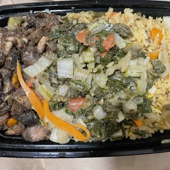 Cooler Runnings Vegetarian Grill - Vegetable Rice Callaloo Mushroom Stew - Caribbean Near Me - The Bronx, New York Cooler Runnings Vegetarian Grill - Vegetable Rice Callaloo Mushroom Stew - Caribbean Near Me - The Bronx, New York