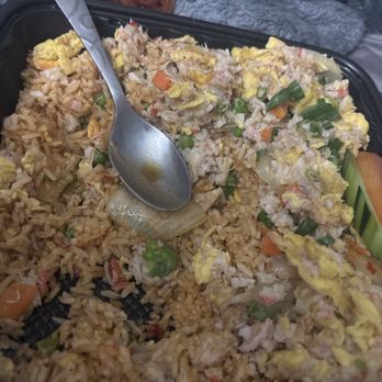 Thai Thai Restaurant - I got the CRAB FRIED RICE 3 spice - Thai Near Me - San Marcos, California