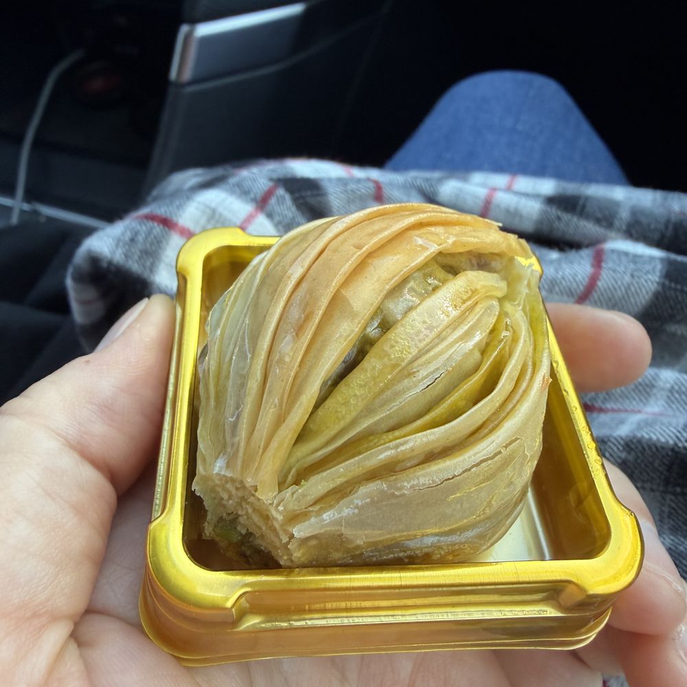 Double pistachio baklava