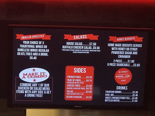 Menu photo 2 ATL Wings Chandler, AZ