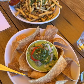 Mission Rock Resort - Rosemary Fries & Ceviche Verde - Seafood Near Me - San Francisco, California Mission Rock Resort - Rosemary Fries & Ceviche Verde - Seafood Near Me - San Francisco, California