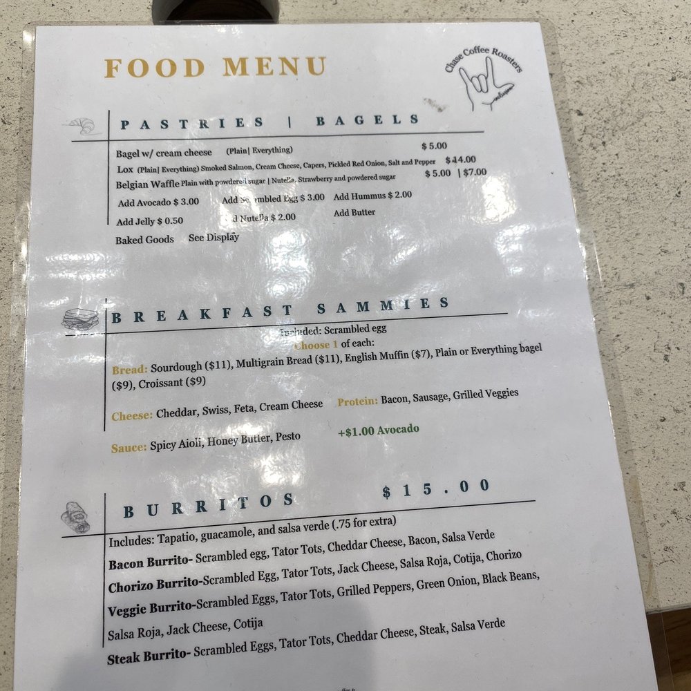 Chase Coffee Roasters - Menu - Coffee & Tea Near Me - Fullerton, California Chase Coffee Roasters - Menu - Coffee & Tea Near Me - Fullerton, California