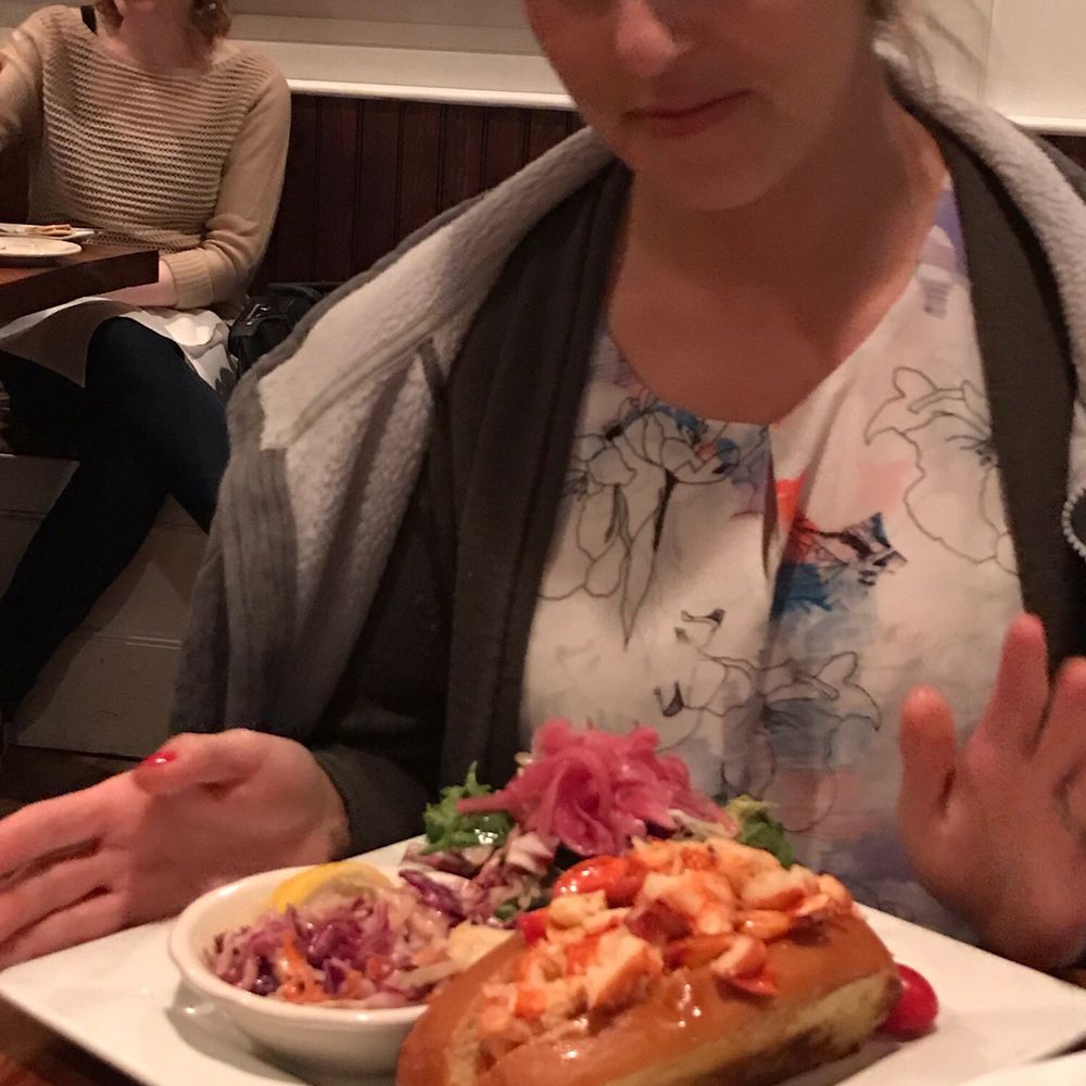Viera on Main - Hot lobster roll with house salad - New American Near Me - Chatham, Massachusetts Viera on Main - Hot lobster roll with house salad - New American Near Me - Chatham, Massachusetts