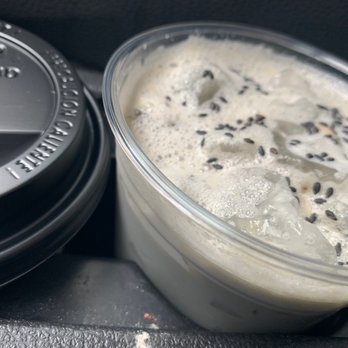 Bright Coffee - Black sesame seed latte - Coffee & Tea Near Me - San Antonio, Texas