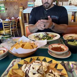 Our happy table full of amazing food!!