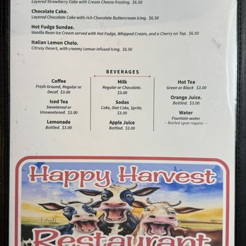 Happy Harvest Restaurant - Menu - Burgers Near Me - Jane Lew, West Virginia Happy Harvest Restaurant - Menu - Burgers Near Me - Jane Lew, West Virginia