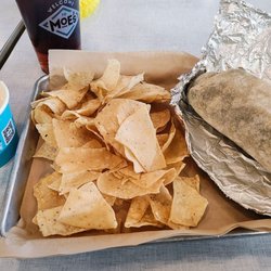 Moe's Southwest Grill - BYO burrito, chips, & queso