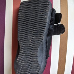 Dura Medic - Defective walking shoe. Used for less than a week. The stitching unraveled.