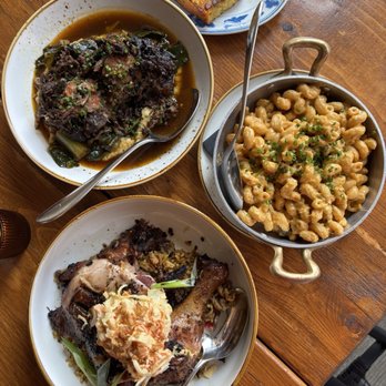 Conejo Negro - Caribbean style braised beef, macaroni pie and jerk chicken - Cajun/Creole Near Me - Toronto, Ontario Conejo Negro - Caribbean style braised beef, macaroni pie and jerk chicken - Cajun/Creole Near Me - Toronto, Ontario
