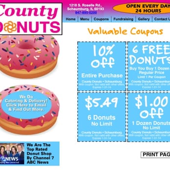 County Donuts - Coupons on their website too... - Bakeries Near Me - Schaumburg, Illinois