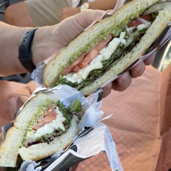 Uncle Joe’s - Scrumptious vegetarian Capisce focaccio sandwich with pistachio pesto! - Sandwiches Near Me - Sykesville, Maryland Uncle Joe’s - Scrumptious vegetarian Capisce focaccio sandwich with pistachio pesto! - Sandwiches Near Me - Sykesville, Maryland